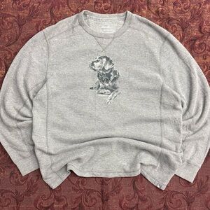 VTG Eddie Bauer Waffle Knit Black Lab Long Sleeve